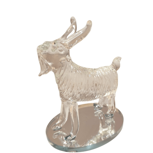 Stiklinė statulėlė Ožka, 12 cm 1