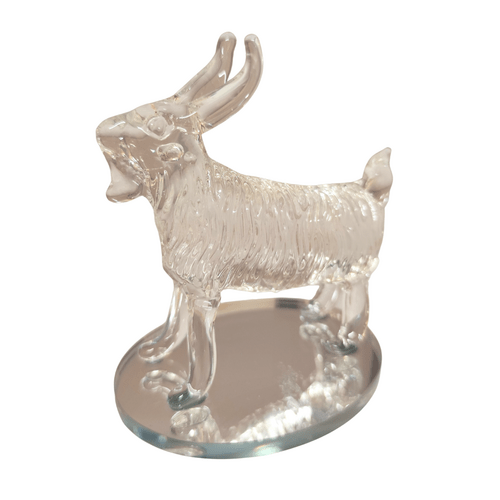 Stiklinė statulėlė Ožka, 11 cm