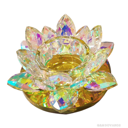 Suvenyras Lotoso žiedas - žvakidė, 12x6,5 cm