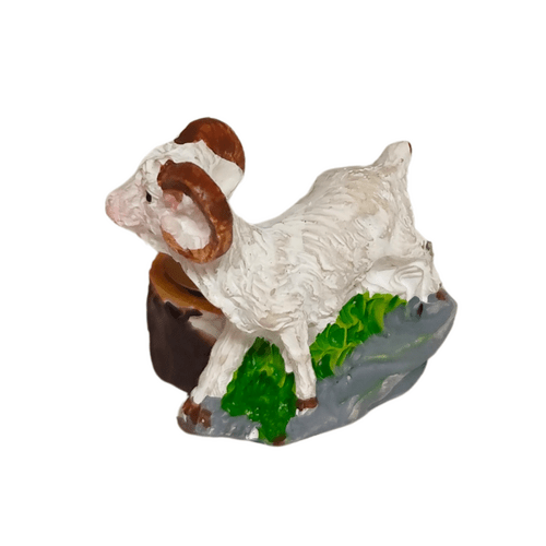 Keramikinė statulėlė - žvakidė Ožka, 4 cm    1