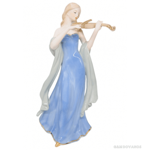 Porcelianinė statula "Smuikininkė"