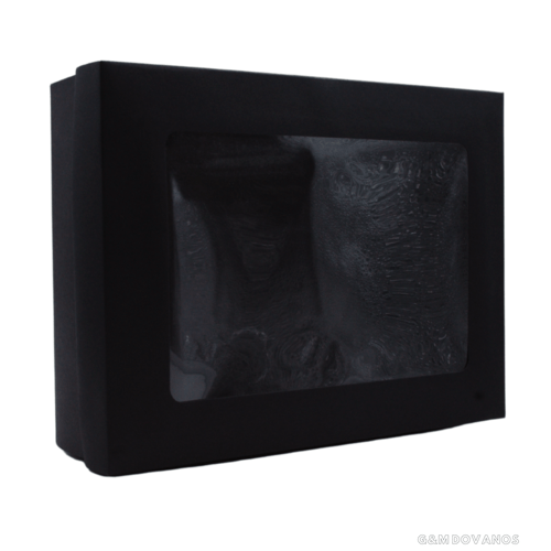 Kartoninė dovanų dėžutė su langeliu, 28,5,5x21,5x8 cm