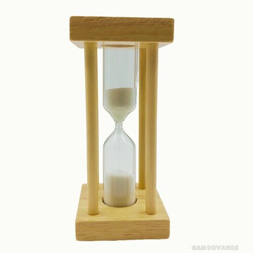 Medinis smėlio laikrodis, 10 min