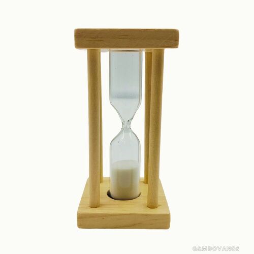 Medinis smėlio laikrodis, 3 min