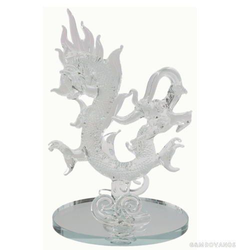 Stiklinė statulėlė "Drakonas", 21x13x9 cm
