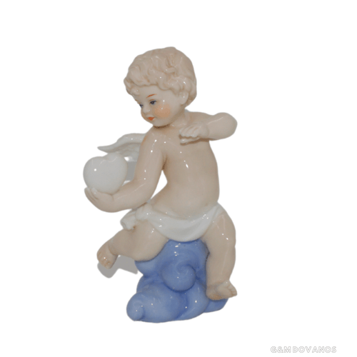 Keramikinė statulėlė Angelas, 17x18x7 cm