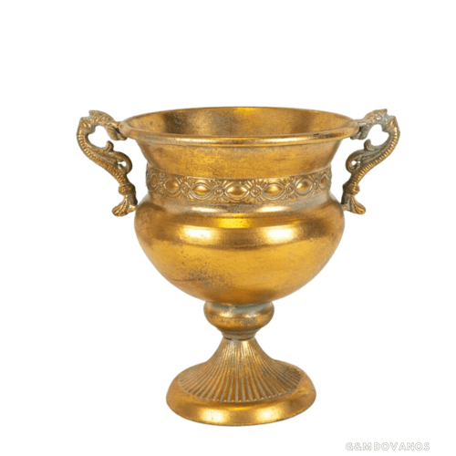 Metalinė vaza, 24x19 cm