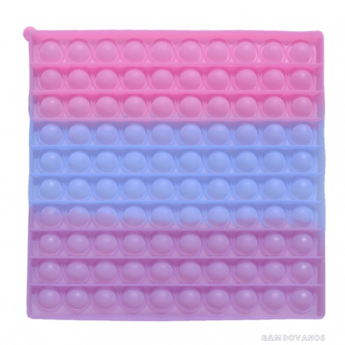 Antistresinis silikoninis žaislas POP IT, didelis kvadratas keičiantis spalvą