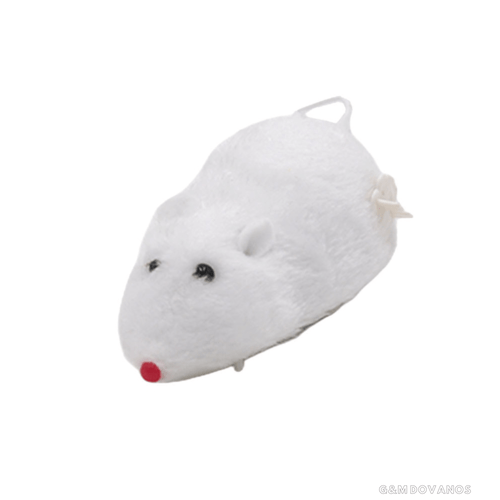Žaislinė, prisukama pelė, 12x7x5 cm