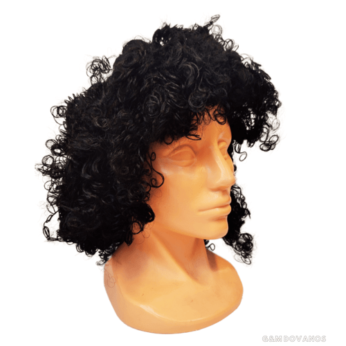 Karnavalinis perukas "Afro", juodas