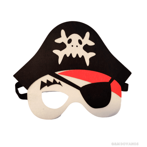 Vaikiška, karnavalinė kaukė "Piratas"